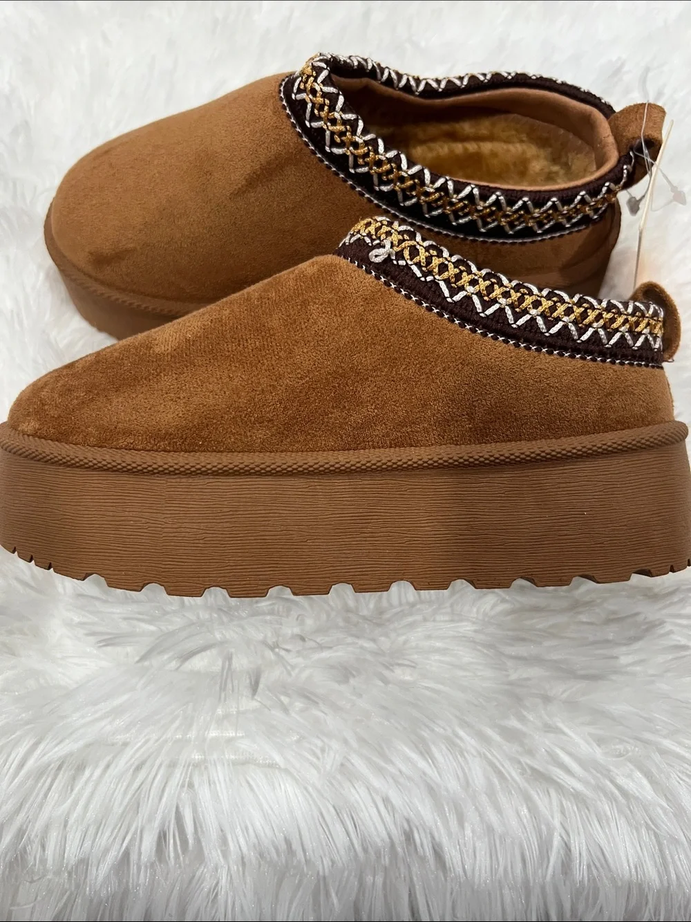 Women’s Cozy Suede Mule Slippers - Brown